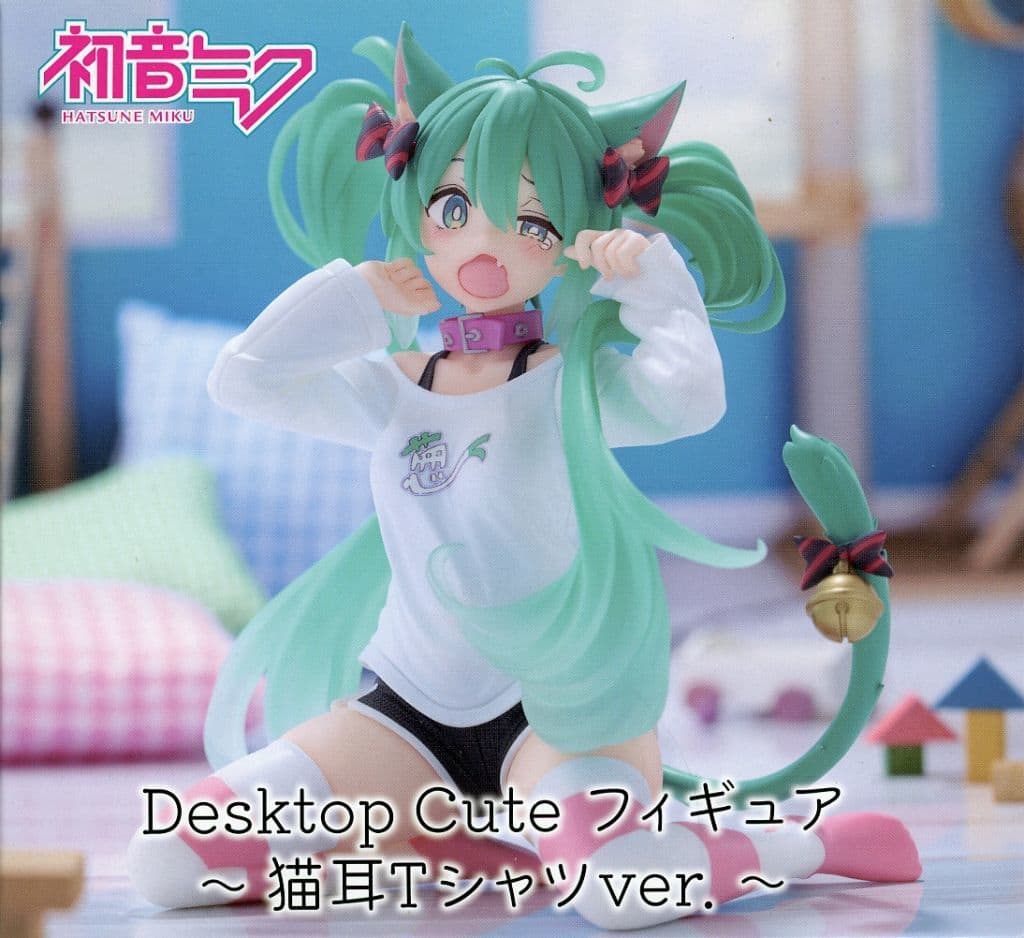 初音ミク Desktop Cute フィギュア ～猫耳Tシャツver.～[タイトー]