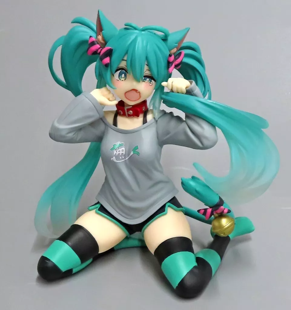 初音ミク Desktop Cute フィギュア ～猫耳Tシャツver.～[タイトー](タイクレ限定)