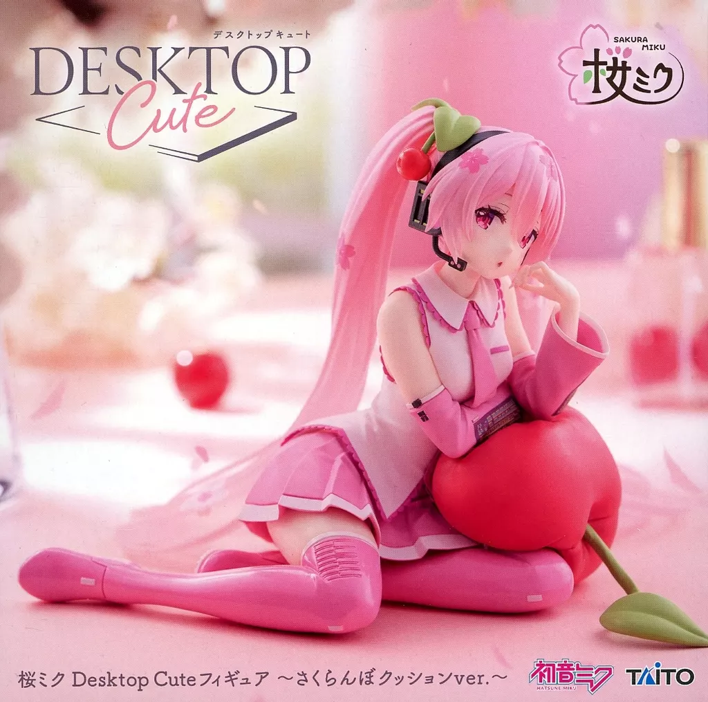 桜ミク Desktop Cute フィギュア ～さくらんぼクッションver.～[タイトー]