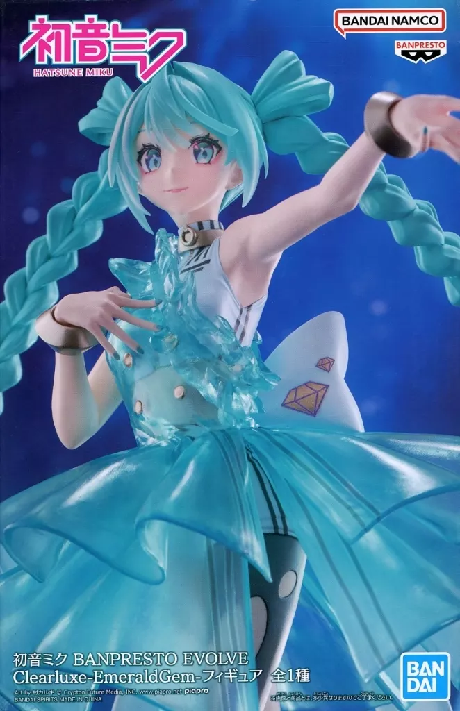 初音ミク BANPRESTO EVOLVE Clearluxe-EmeraldGem-フィギュア[BANDAI SPIRITS]