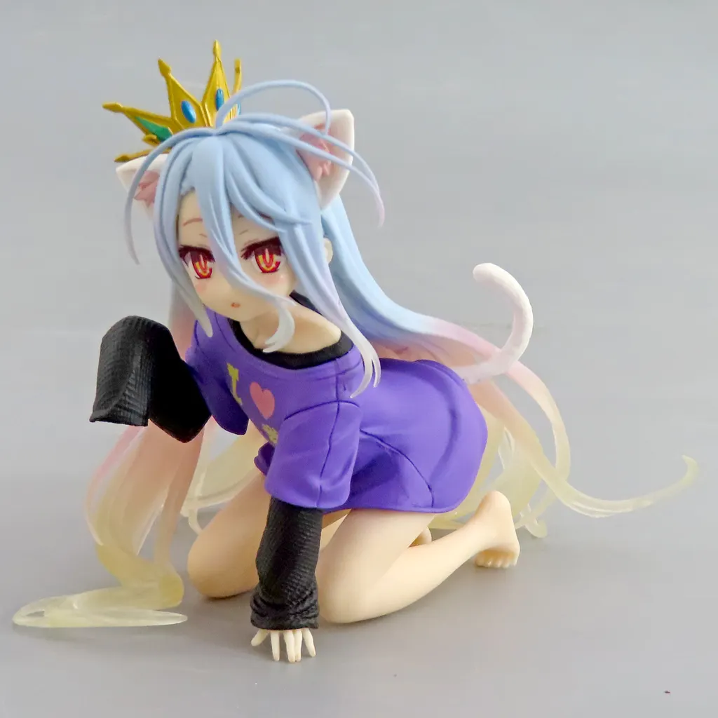 ノーゲーム・ノーライフ Desktop Cute フィギュア 白 ～猫耳シャツver.～ Renewal[タイトー](タイクレ限定)