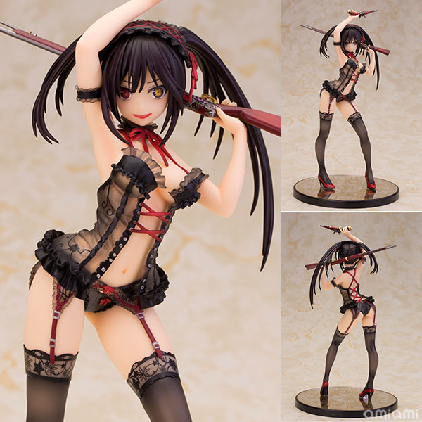 【限定】デート・ア・ライブ 時崎狂三 ランジェリーVer. Black color 1/7 完成品フィギュア（再販）[アルファマックス]